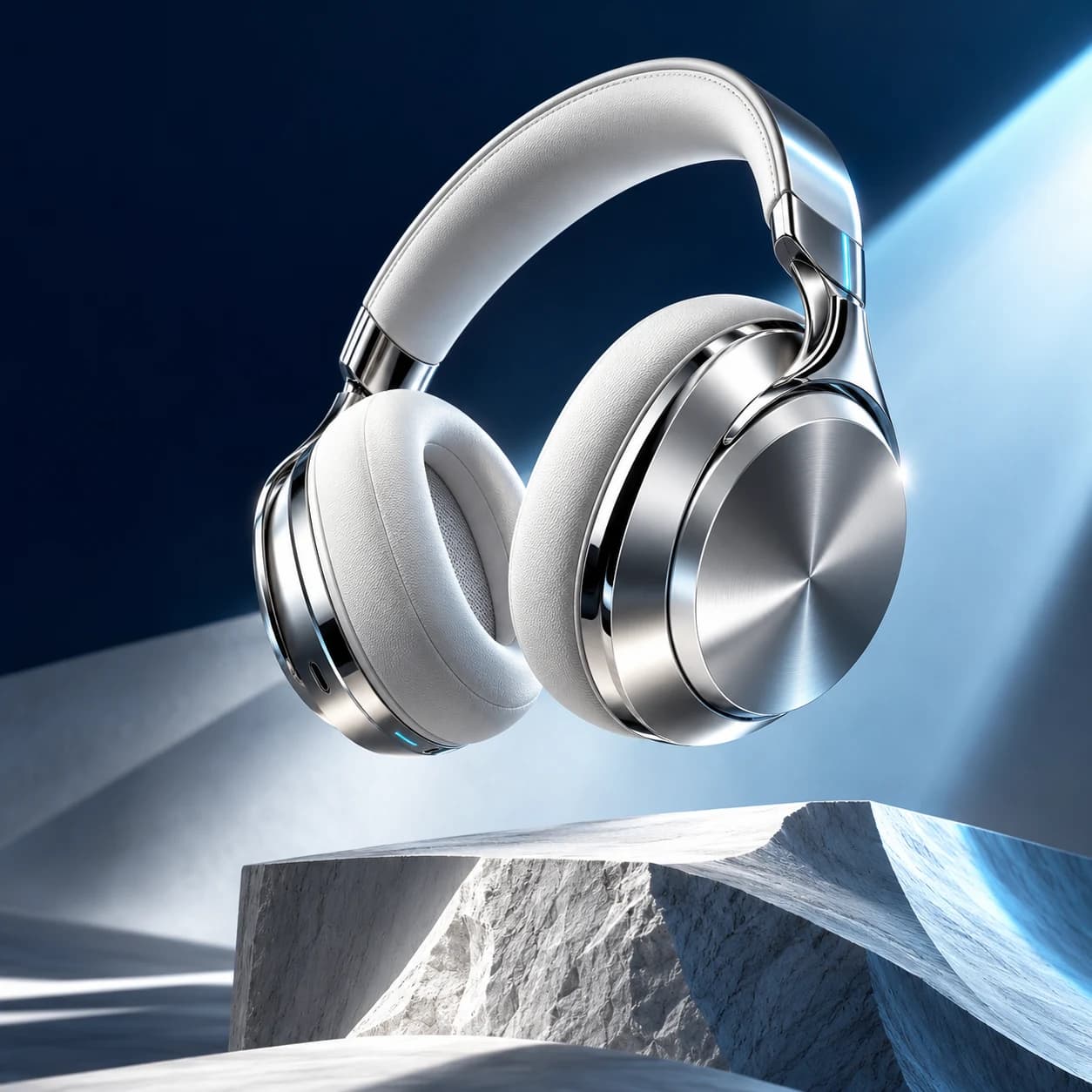 Silver Aura Audio sample headphone creative